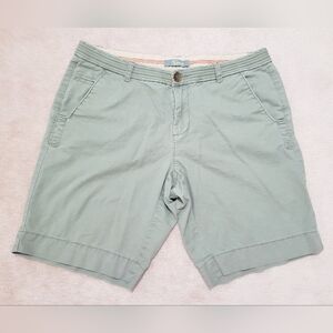 Natural Reflections Women's Size 8 Olive Green 100% Cotton Chino Shorts
